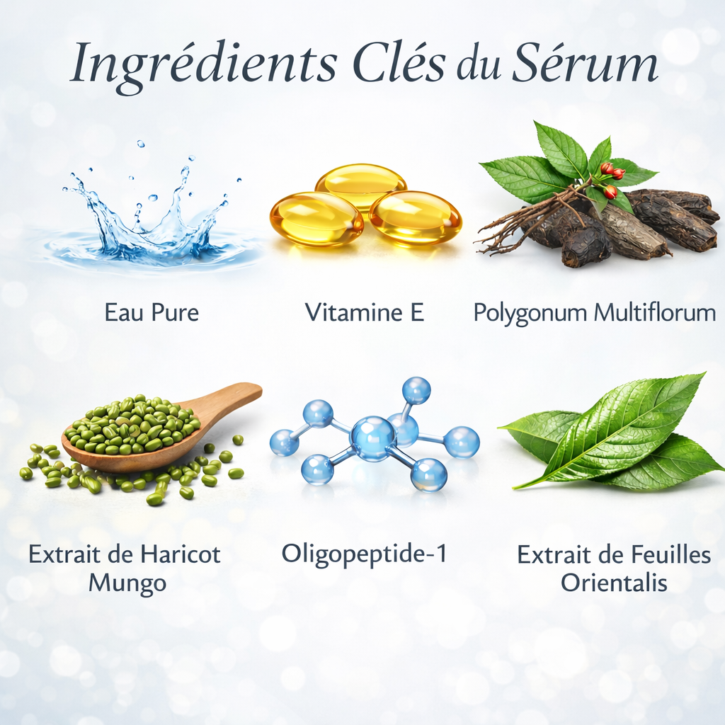 Sérum Cils & Sourcils Sans Huile – Compatible avec les extensions de cils 